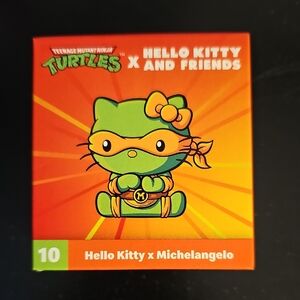 McDonald's Hello Kitty x Michelangelo Action Figure - Orange and Green